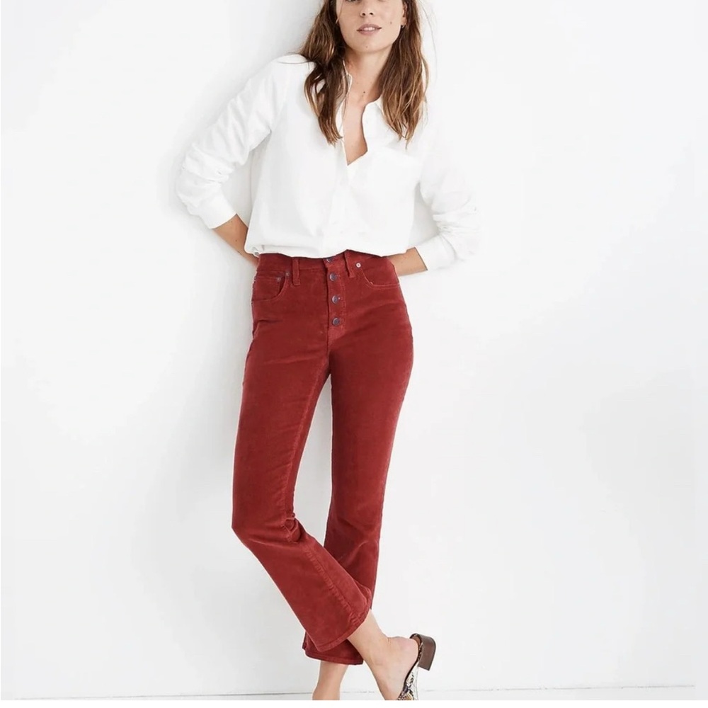 Madewell Cali Demi Boot Jeans in Corduroy